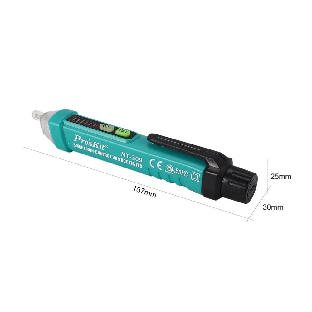 Pros'Kit NT-309 12-1000V high quality Non Contact AC Voltage Detectors Tester Sensor auto power off Electric Pen Test Pencil |