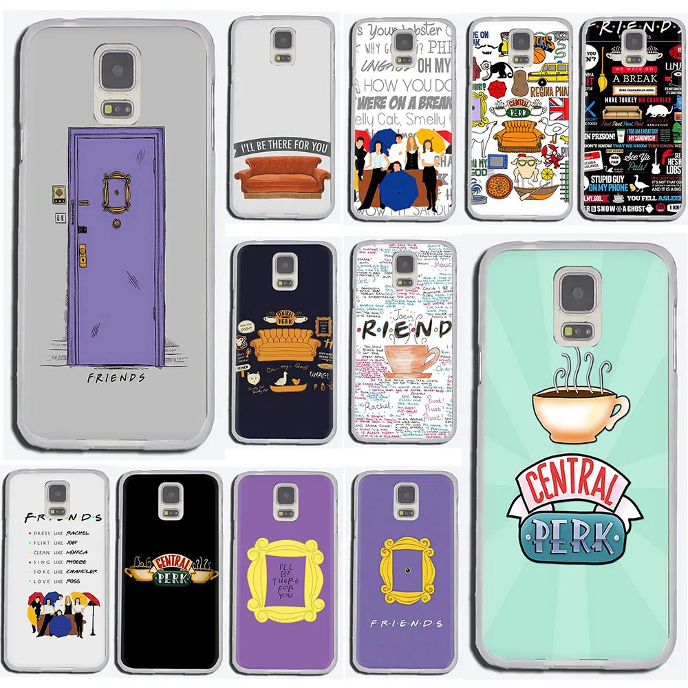 Жесткий чехол для телефона Perk Coffee friends tv Samsung Galaxy S6 7 Edge S8 9 10 Plus Note 8 M10 20 30|Бамперы| |