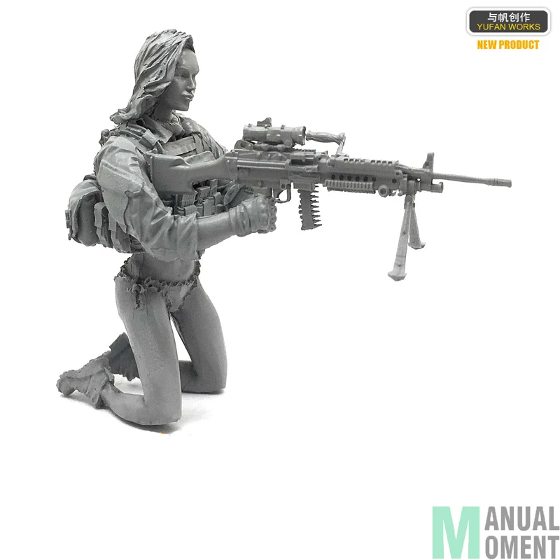 Миниатюрный 1/35 Современная армия печать штурмовая команда женский солдат Лара