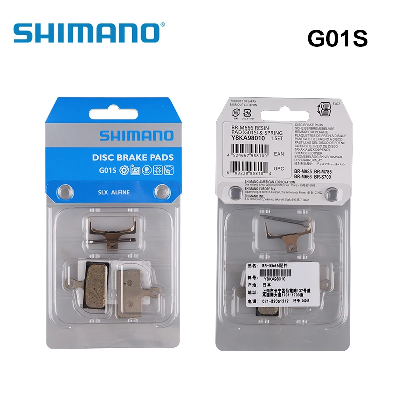 SHIMANO G01S прокладка дискового тормоза колодки с диски для горных велосипедов