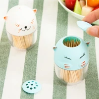 cute adorable cat shape toothpick multipurpose toothpick holder toothpicks extinguishers 58cm free shipping