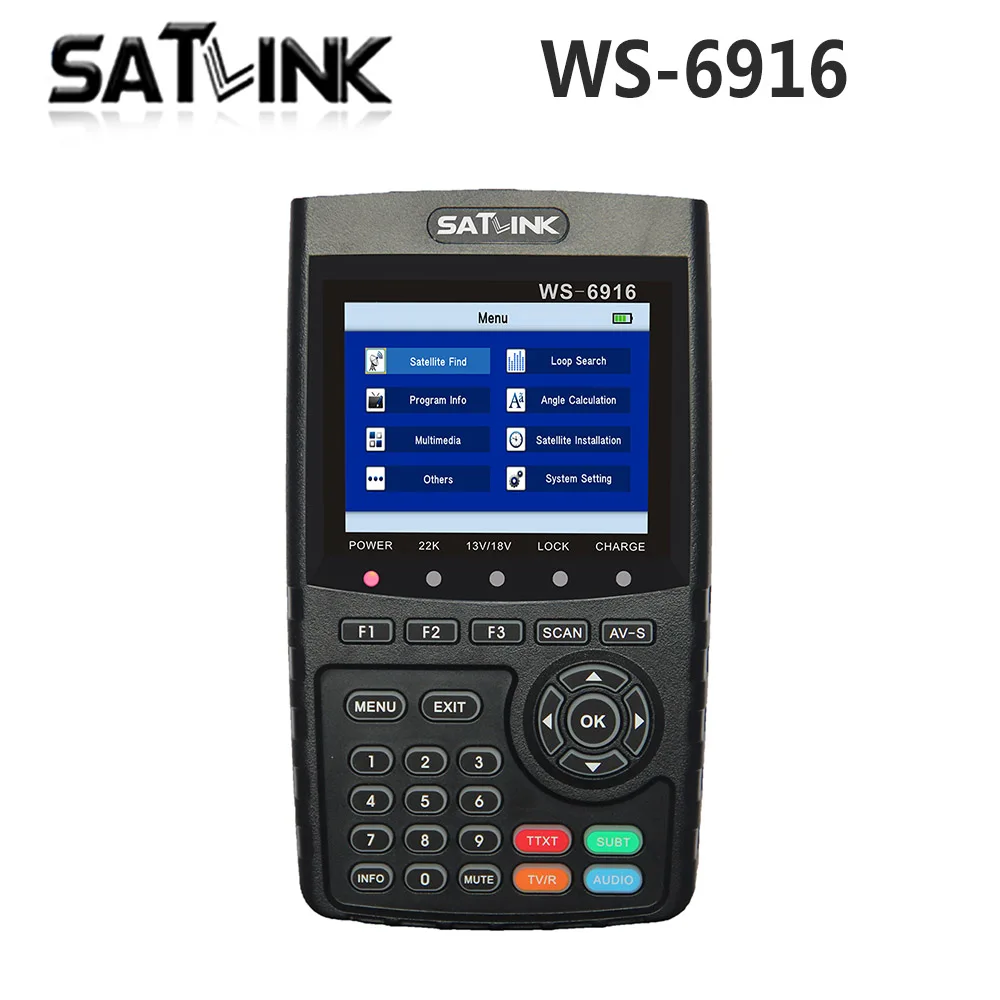 Оригинал спутниковая связь WS 6916 спутниковый искатель DVB-S2 MPEG-2/MPEG-4 Satlink WS-6916