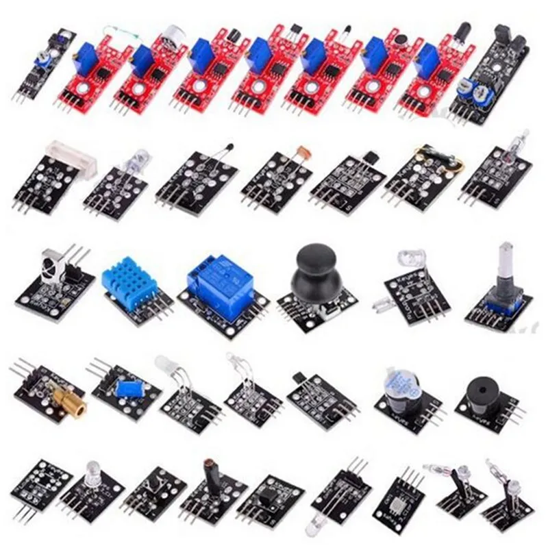 Бесплатный Shippiing 37 В 1 КОМПЛЕКТЫ ДАТЧИК ДЛЯ ARDUINO ВЫСОКОЕ КАЧЕСТВО БЕСПЛАТНАЯ