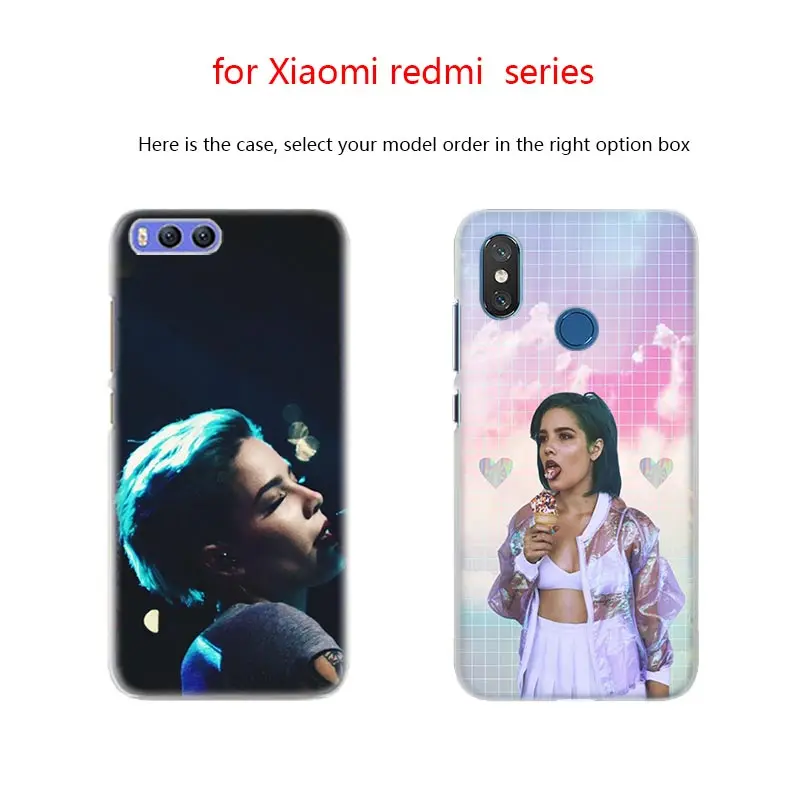 Чехол аниме для Xiaomi Mi 10 8 A2 A3 CC9 Lite 9 Note Pro a1 a2 5x 6x best singer halsey|Бамперы| |