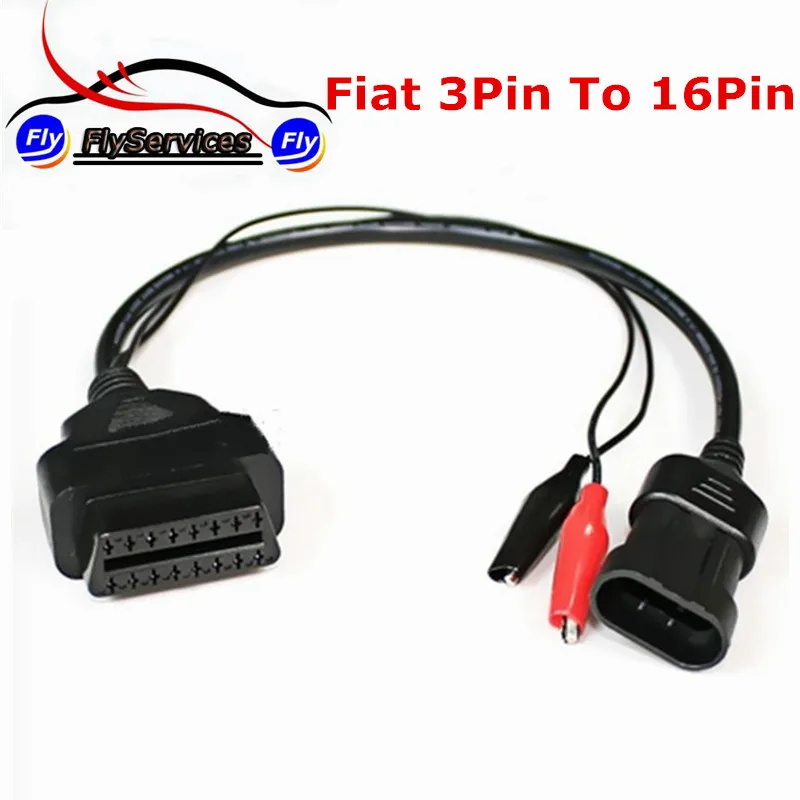 Для FIAT Lancia Alfa 3 Pin 3Pin штекер OBD OBD2 OBDII 16 Женский адаптер автомобильного