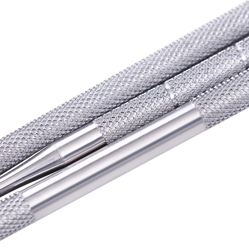 Двухсторонний толкатель для кутикулы из нержавеющей стали Радужный инструмент