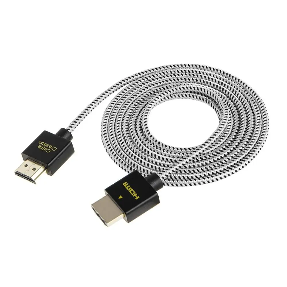 Сверхтонкий кабель HDMI высокоскоростной низкопрофильный 2 0 поддержка 3D 4K @ 60 гц