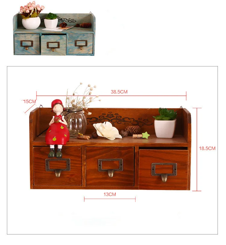 1 шт. 38 5x15x18 5 см Zakka 3 шкаф с выдвижными ящиками для домашнего интерьера настенная