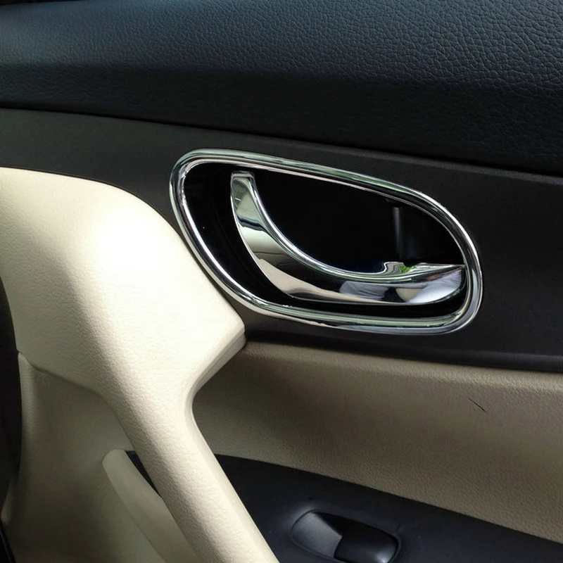 Для Nissan Qashqai J11 2014 2015 2016 2017 2018 ABS встроенный в дверь автомобиля ручки чаши рамка