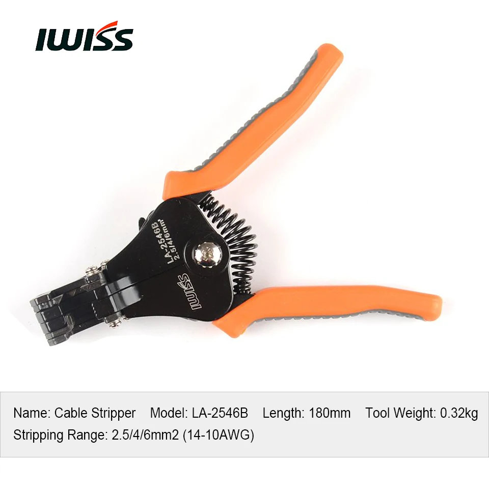 Iwiss KIT-2546S MC4 Солнечный Обжимные щипцы плоскогубцы Набор инструментов с зачистки, резак, MC4 гаечные ключи и пресс-формы для обжима 2,5/4/6mm2
