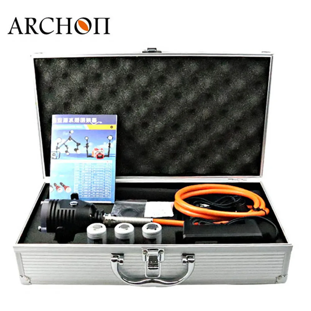 ARCHON DH30 II Точечный светильник для дайвинга 3* CREE XM-L2 U2 светодиоды макс. 3600 люмен подводный 100 м светильник для дайвинга светильник для фотосъемки