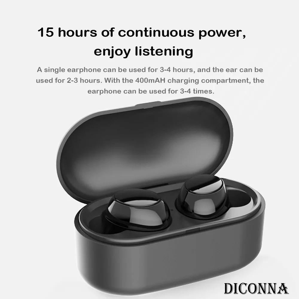 Мини-близнецы беспроводные стерео спортивные Bluetooth наушники гарнитура двойные наушники с микрофоном водостойкие Игровые наушники