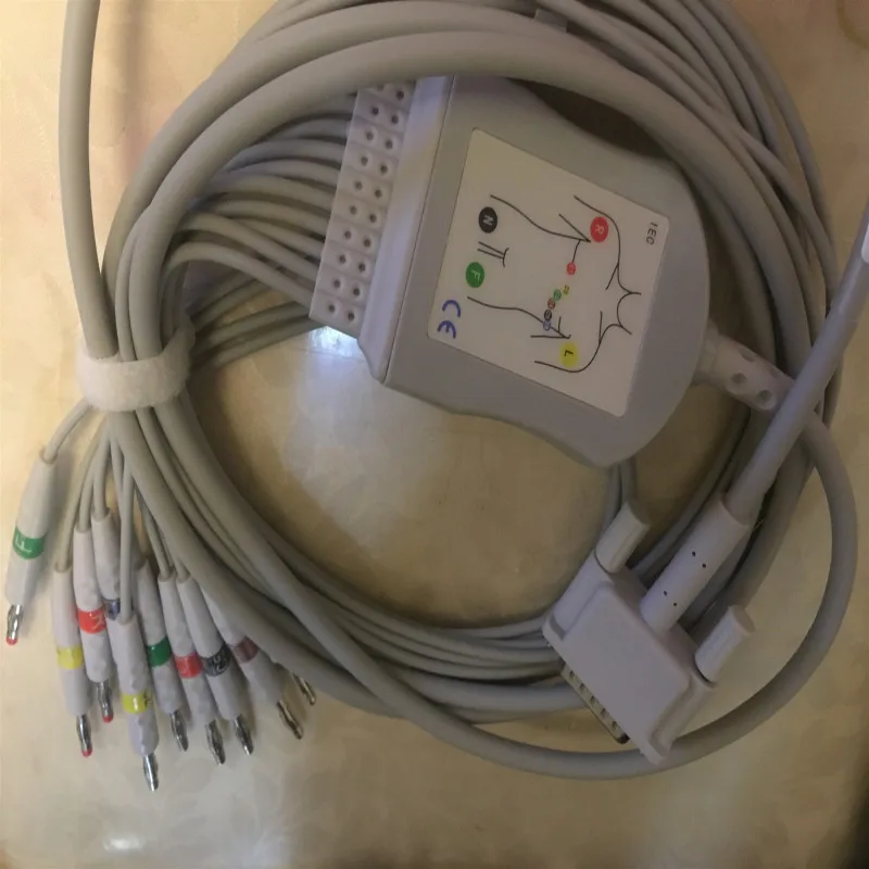 Бесплатная доставка совместимый с Bionet Cardiocare 2000/CardioTouch3000 цельный 10 выводов ЭКГ