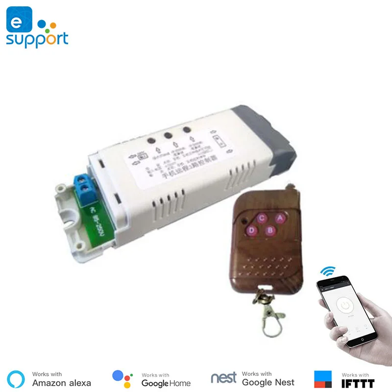 Домашняя система автоматизации 2 wifi реле канала с RF433 пульт дистанционного