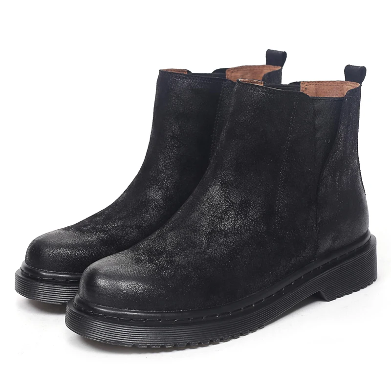 Teahoo/теплые плюшевые женские зимние ботинки Ботинки Челси Женская зимняя обувь на