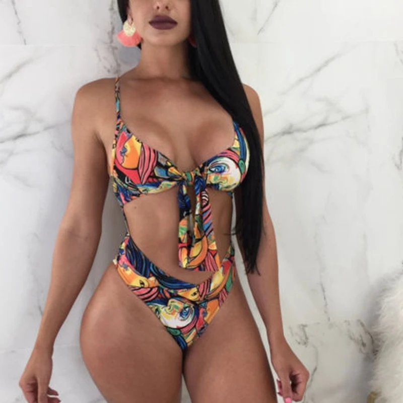 

Women's One Piece Swimsuits Monokini Swimwear Bathing Suit Push Up Bikini Beach