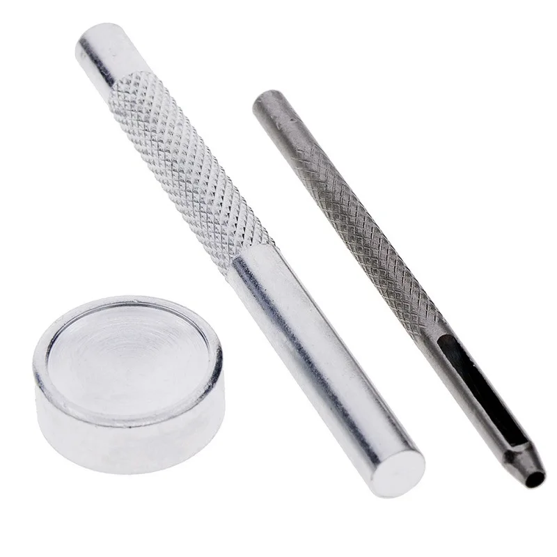 120sets Aluminum Alloy Rivet Leather Repairing Decor Rivets Tubular Metal Craft with Fixing Tool Kit Replacement | Обустройство дома