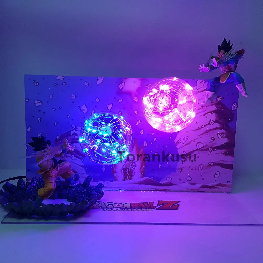 Dragon Ball Z Goku Kamehameha VS Vegeta Galick пистолет фигурки светодиодные игрушки аниме Dragon Ball Супер Сон Гоку Вегета фигурка игрушка