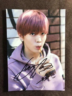10 Ручной подписанный NCT 127 NCT127 Nakamoto Yuta фото с автографом 5*7 коллекция 13 версий 69EA - Цвет: 10