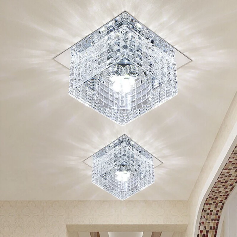 Белый/теплый белый/Красочный 5 Вт квадратный светодиодный кристаллический