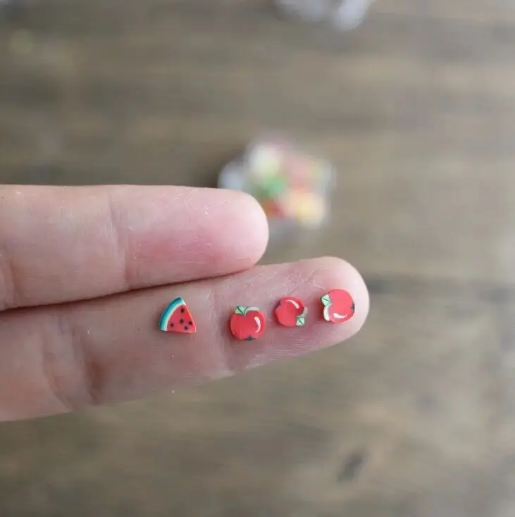 Шармы для слаймов DIY фруктовая мягкая глина Хрустальная глина для выпечки фимо полимерная легкая кристальная почва Пластилин мягкие детские игрушки