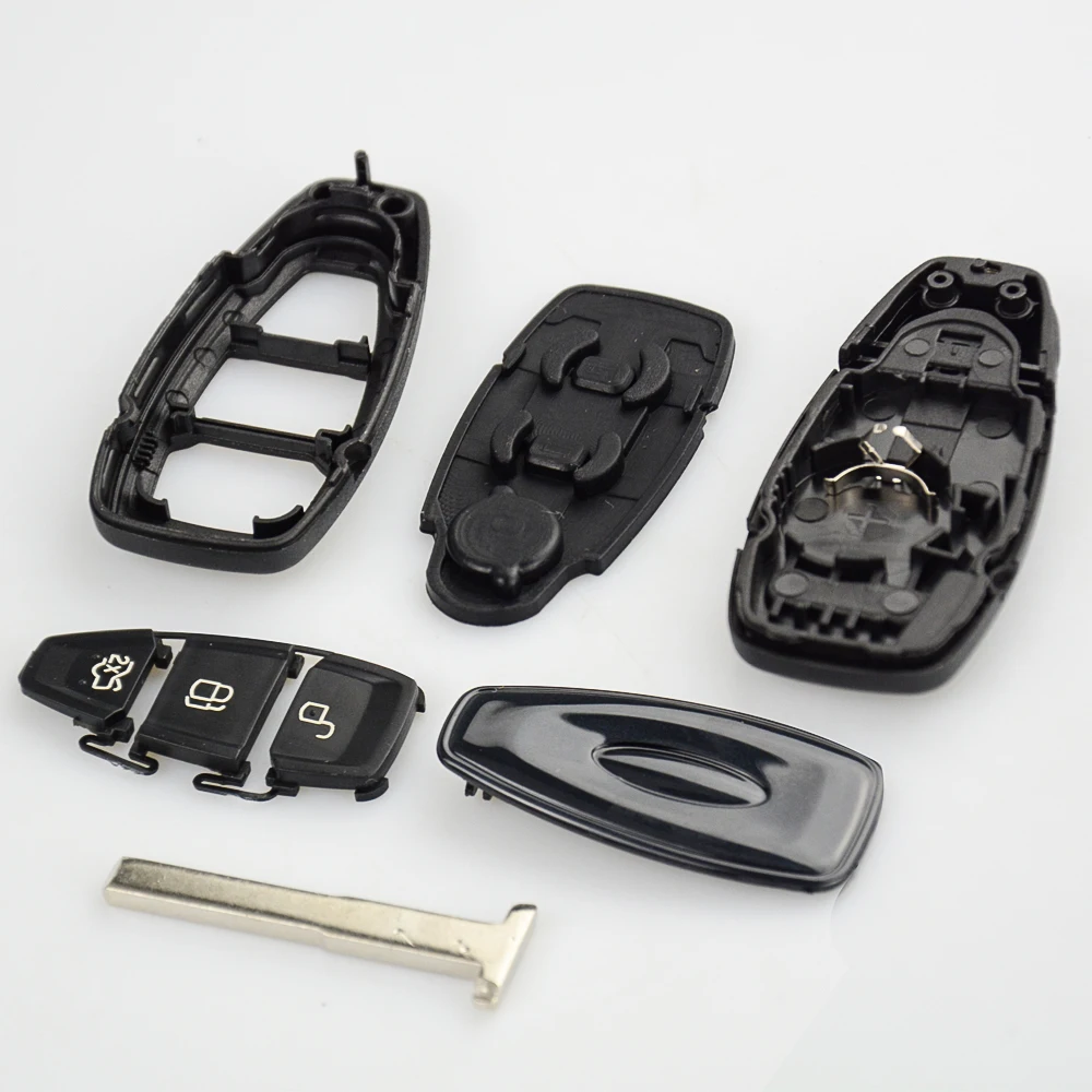 OkeyTech 3 кнопки 433 МГц 83 чип умный дистанционный ключ для Ford Mondeo Fiesta Focus titanium C-Max Kuga ремонт аварийного лезвия Fob