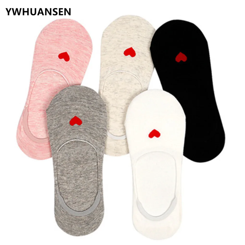 YWHUANSEN 5 пара/лот Мультяшные женские носки Popsocke хлопковые лоферы лодка