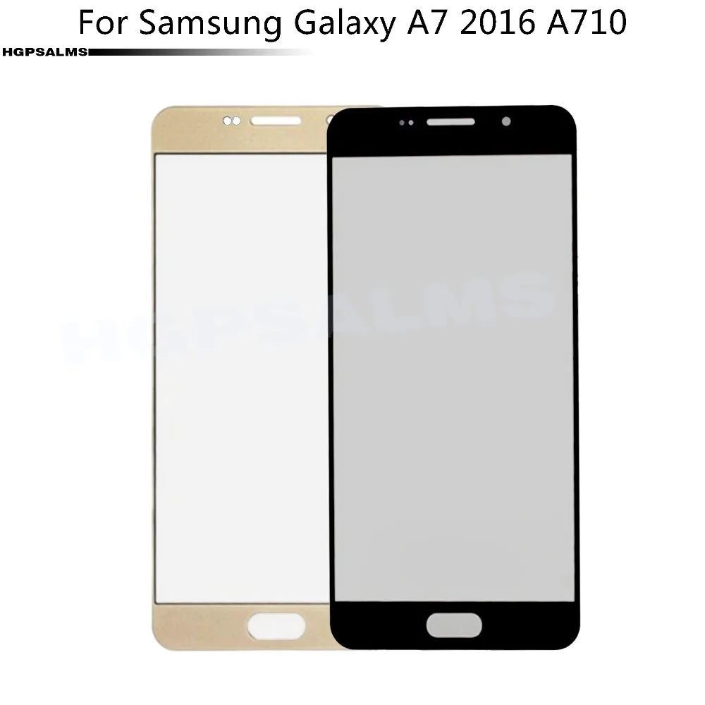 Для Samsung Galaxy A7 2016 A710 передняя панель экрана внешняя стеклянная линза сенсорная
