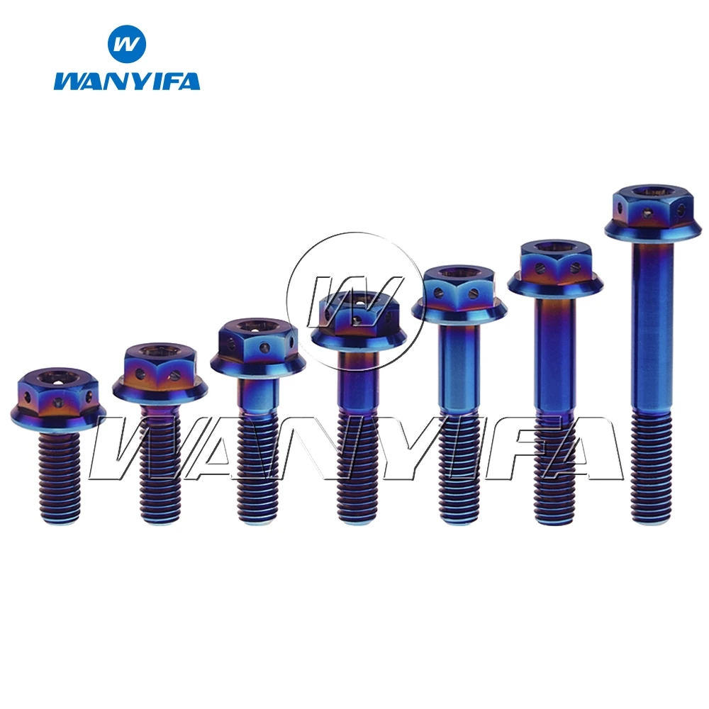 Титановые болты Wanyifa M8x 20 25 30 35 40 45 55 мм внутренний и внешний шестигранный