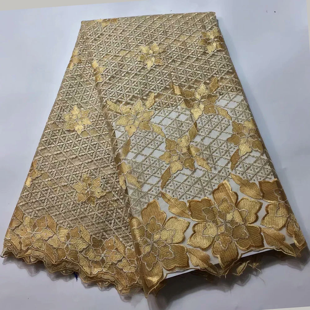 Peach lace fabric high quality for wedding 2017 Purple/Green/Red/Gold/White tulle african with stones | Дом и сад