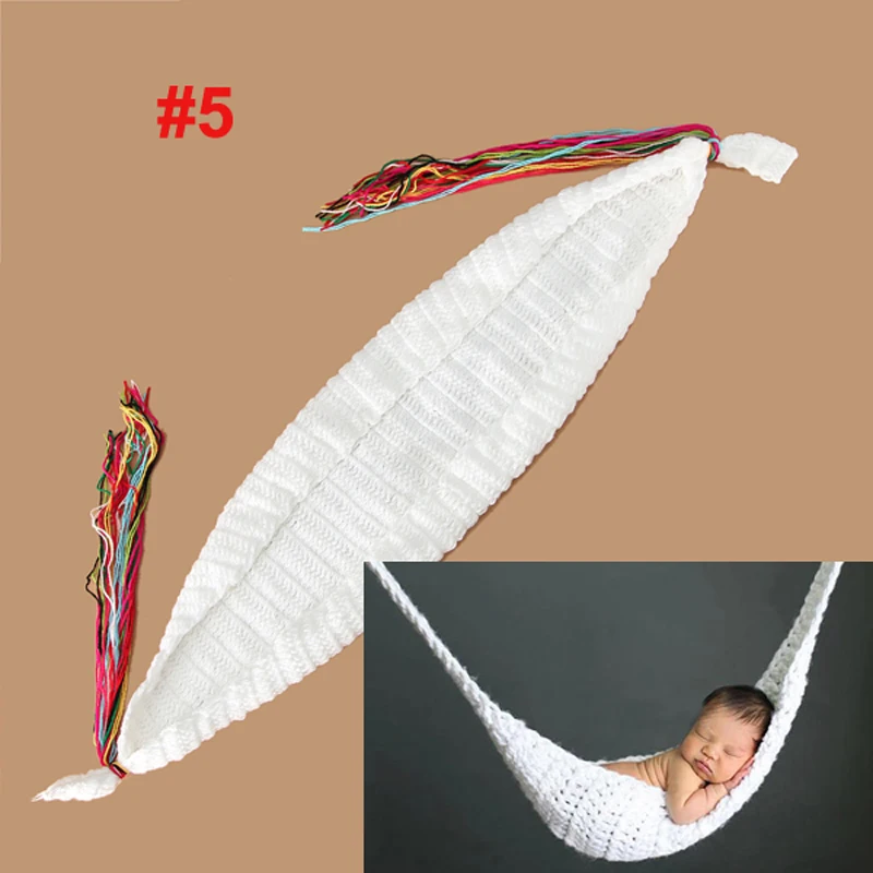 Розничная младенца вязания крючком Кокон костюм комплект новорожденных