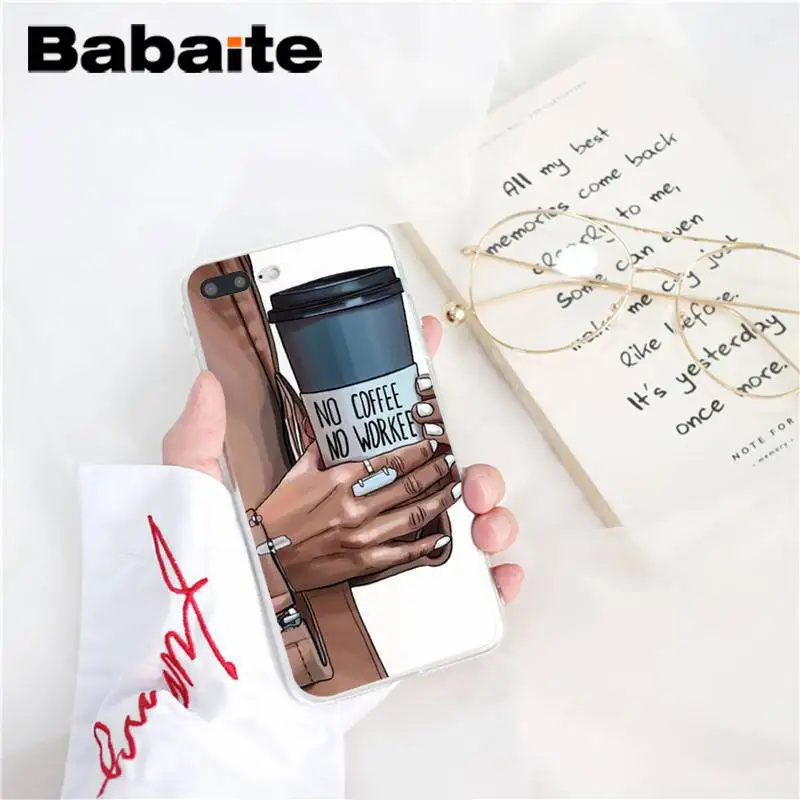 Babaite VOGUE Рождественская Принцесса Девушка женский Босс кофе чехол для телефона для iPhone8 7 6 6S6Plus X XSMAX 5 5S SE XR 11 11pro 11promax