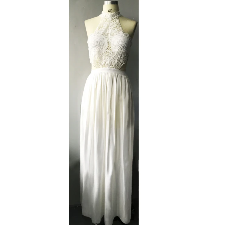 Новые Элегантные женские кружевные длинные платья Дамское сексуальное открытое