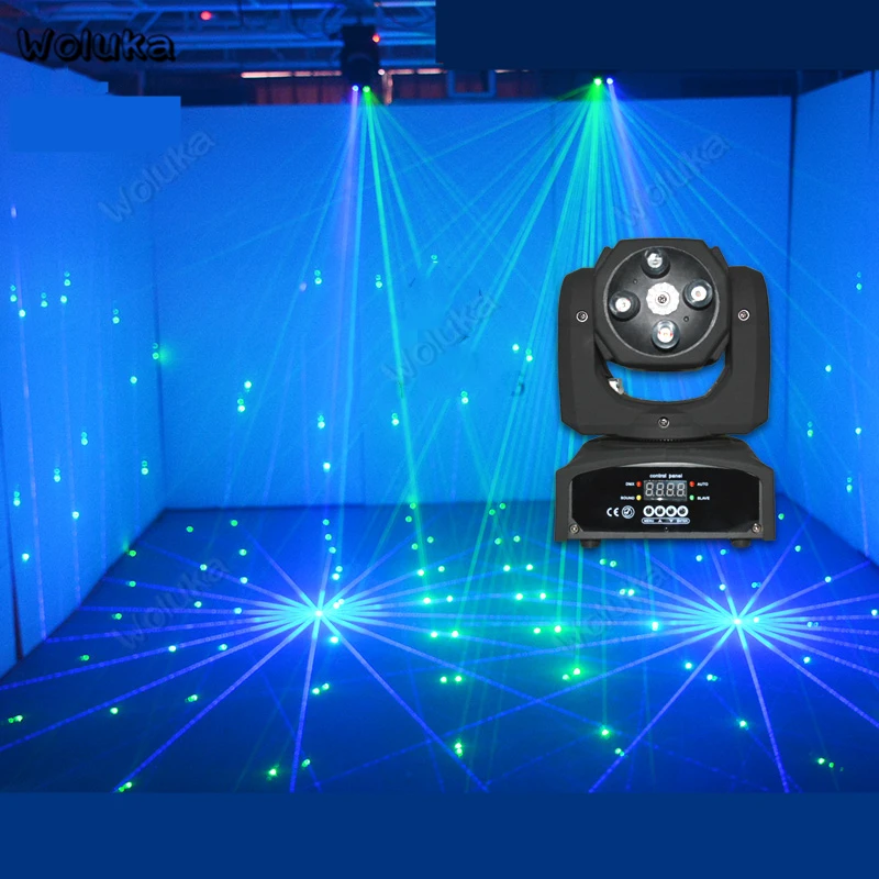 Moving head beam RGB laser light Small stage lighting flash rotating colorful lights bar high brightness large range CD50 W01 | Освещение