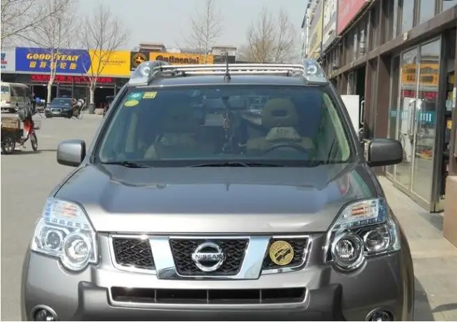 Автомобильный Алюминий багажник рейки багаж камера перекладина для Nissan X-Trail 2008 2009 2010 2011 2012 2013