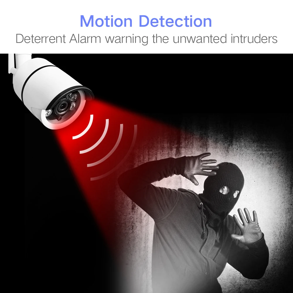 SDETER наружная Водонепроницаемая беспроводная ip-камера-wifi пуля камера безопасности Встроенная 16G карта памяти CCTV камера ИК движения обнаруживает