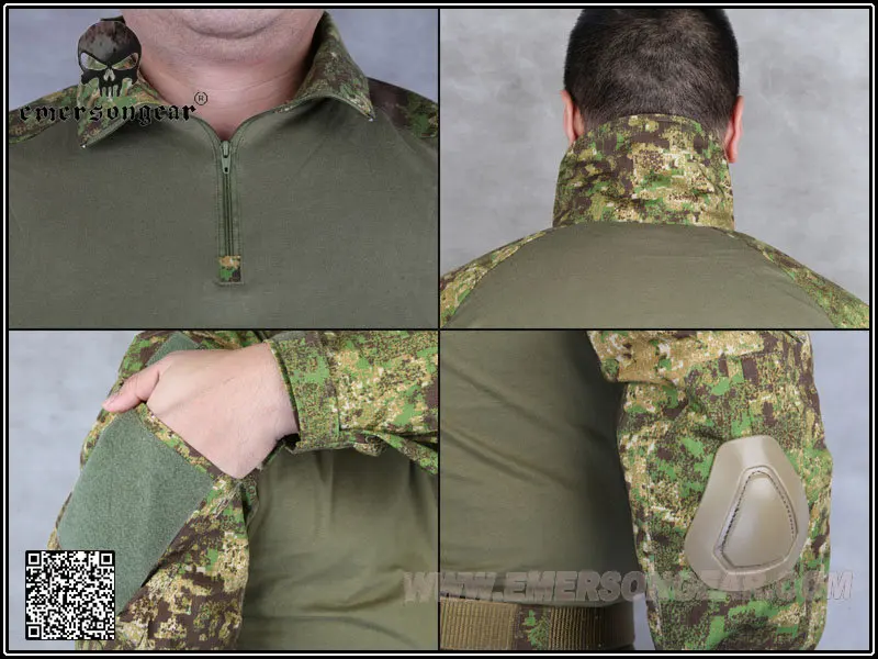 Gen2 Tempur рубашка BDU &amp Celana bantalan memerangi seragam Hutan belang-belang kamuflase militer Охота части | Спорт и