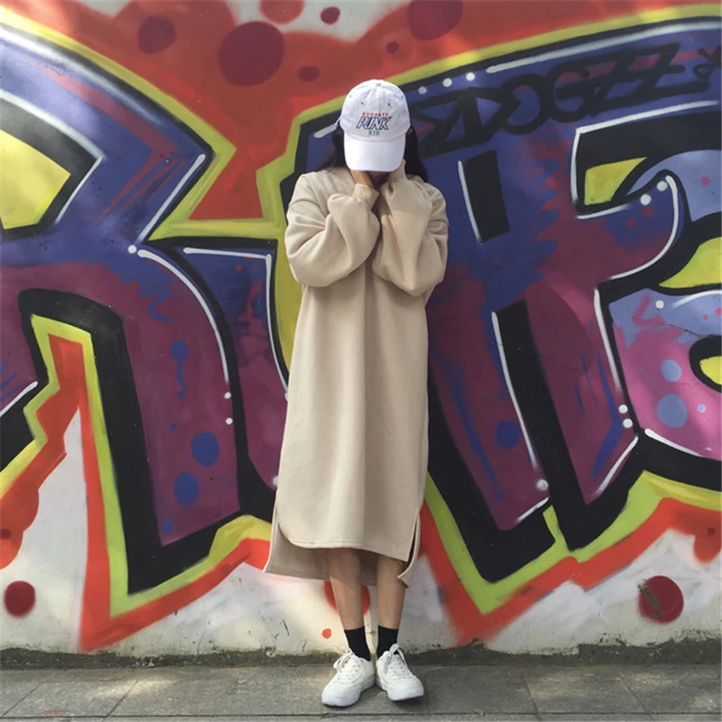 Новинка зимы 2018 модное свободное Женское пальто с длинным рукавом пушистым