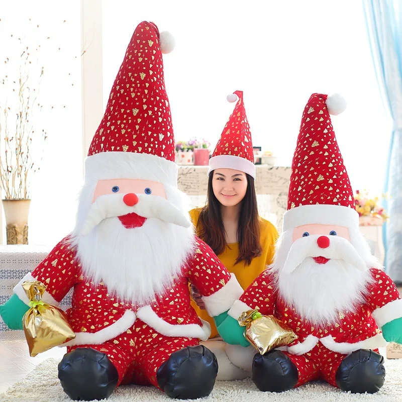 Мультфильм Санта Клаус подушка кукла для рождества Рождественские подарки diy