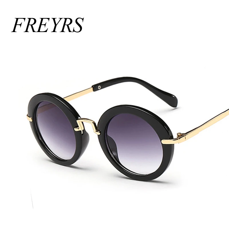 Детские солнцезащитные очки модные круглые милые детские брендовые для