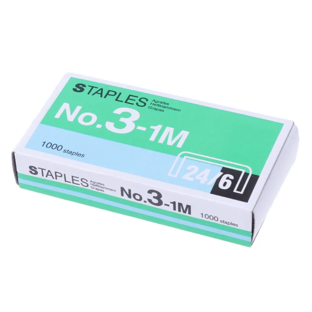 

1000Pcs/Box 24/6 Metal Staples For Stapler Office School Supplies Stationery New