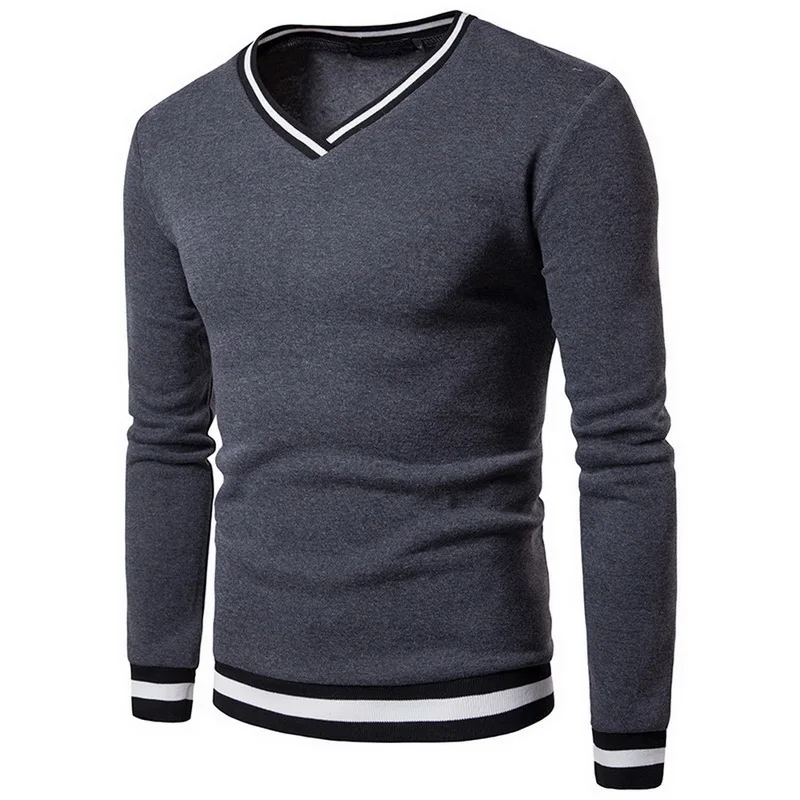 DarkGrey SHUJIN осенний Повседневный однотонный тонкий свободный свитер мужской спортивный костюм с длинным рукавом Мужская спортивная одежда 77 цветов TS - Цвет: DarkGrey