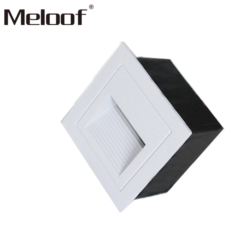 4pcs/Waterproof Led Step Stair Lights 3W Outdoor Deck Flooring light for Channel Stairway 86 Box dusk to dawn outdoor | Лампы и