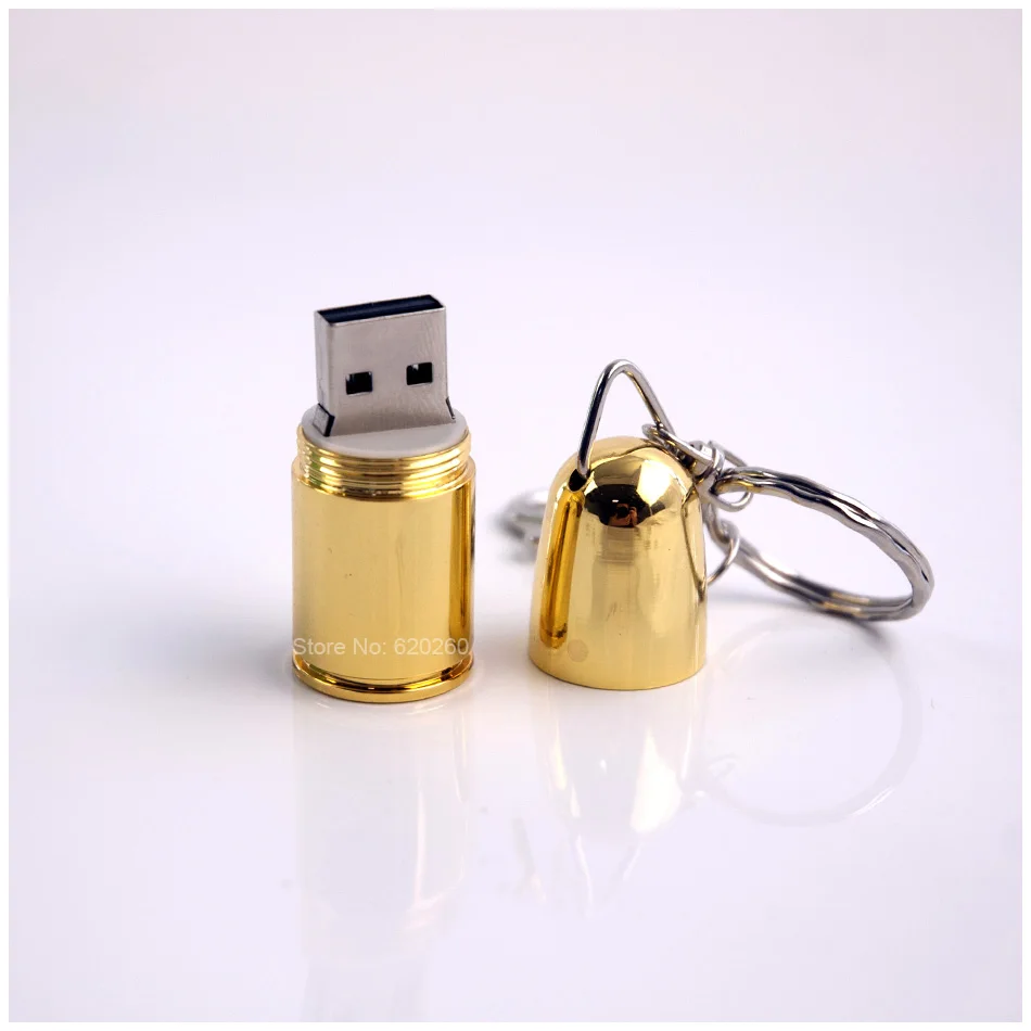 Флеш накопитель 8 Гб! Цвета: золотистый серебристый металлическая в форме пули