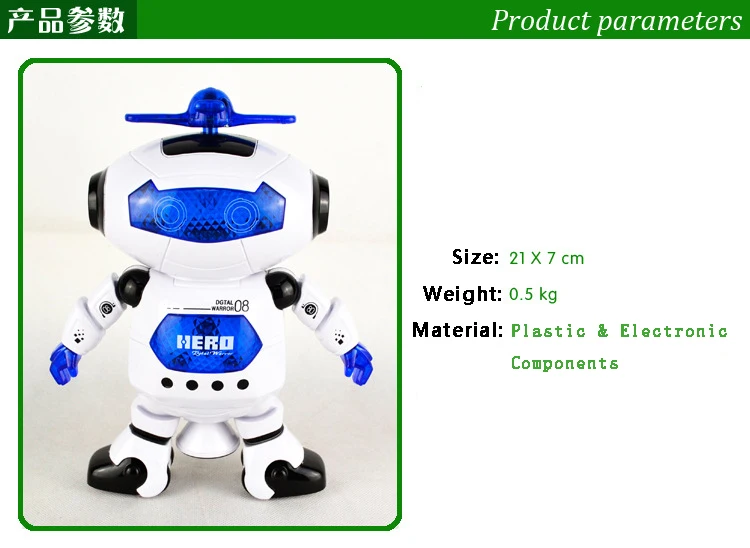 Music Dance and Shine Electronic Toys / Electric Robot 21cm Free Shipping | Игрушки и хобби
