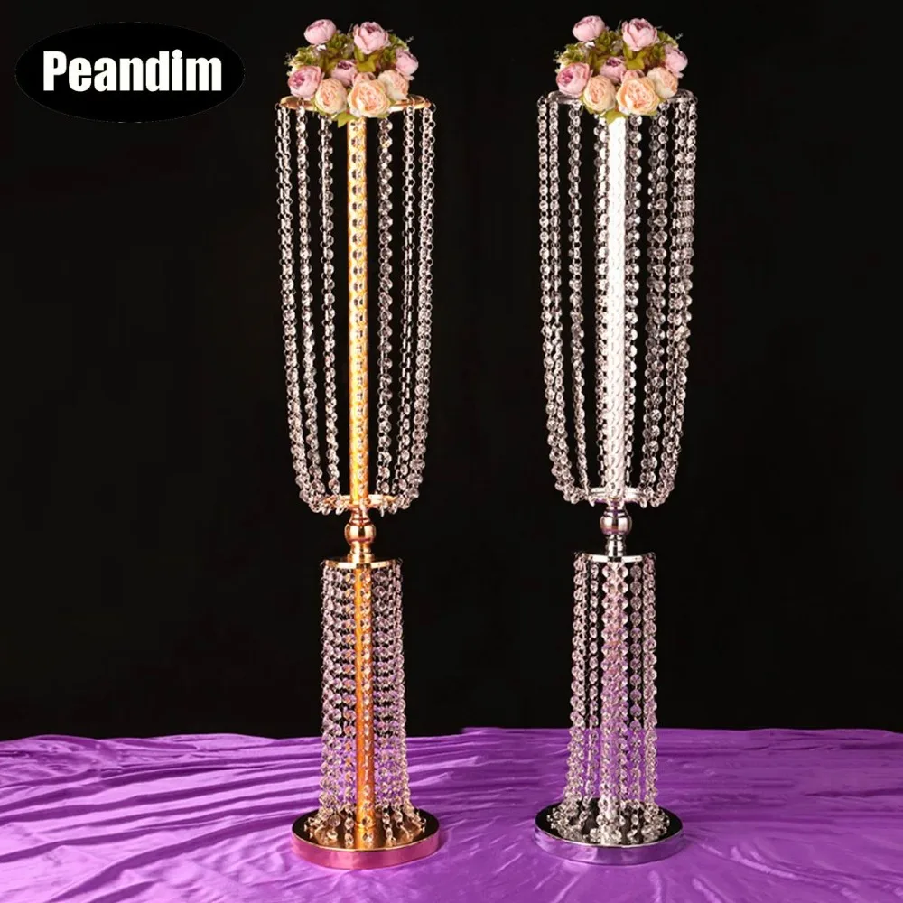 Высокий хрустальный подсвечник $80 см в европейском стиле 10 шт./лот|crystal holder|lot lotlot
