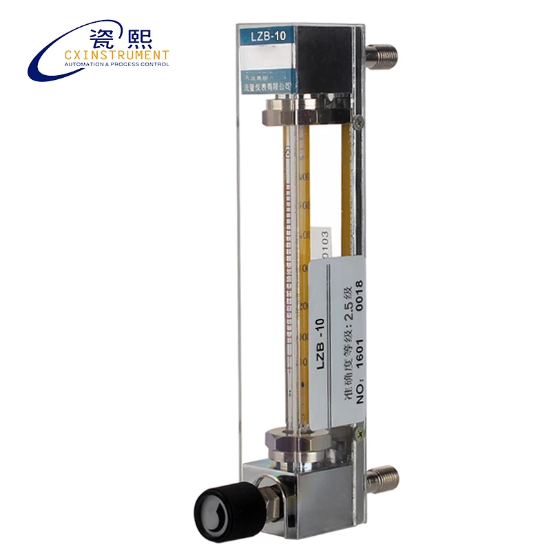 The Glass Body Material Less Than 1.0 Mpa pressure 0.6~6 L/min Flow Range 2.5% Accuracy Rotameter Gas