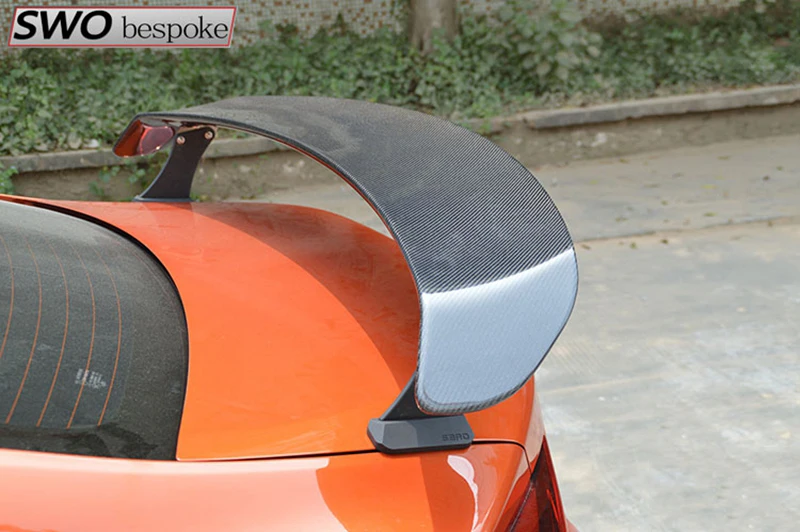 Автомобильный Стайлинг задний спойлер из углеродного волокна багажник крыльев