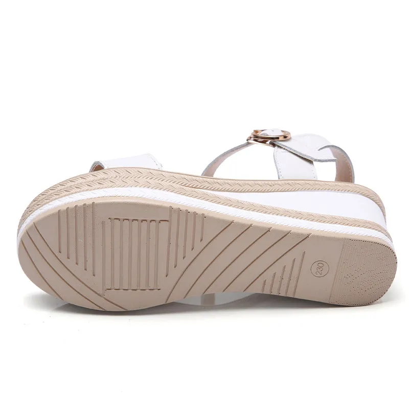 TANGNEST/летние женские босоножки обувь из спилка на платформе и высоком каблуке