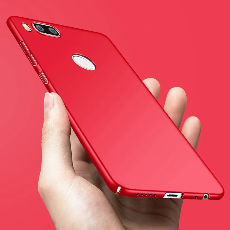 Для Xiaomi mi A1 чехол MOFI mi 5X ПК матовое Жесткий Чехол для Xiaomi mi 5X полный Чехол mi A1 Капа случае - Цвет: Красный